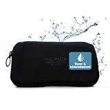 Essentials Case Universaltasche: Wasserabweisendes Fahrradportemonnaie mit Handy- & Kartenfach, als Satteltasche verwendbar, Cycling Wallet für die Trikottasche, Basic Black, 18 x 9 cm - The Pack