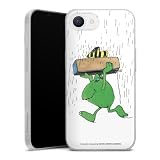 Slim Case extra dünn kompatibel mit Apple iPhone 16e 2025 Silikon Handyhülle transparent Hülle Janosch Tiger Tig