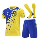 RIKPR Children's Soccer Jersey Youth Sportswear Kids Training Uniforms Boys and Grils Gifts for Football F