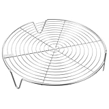 TOYANDONA Edelstahl Dampfgarer Steamer Gestell Ø Hitzebeständig Stapelbar Glatte Oberfläche Kompatibel mit Schnellkochtöpfen und Reiskocher Multifunktionales Küchenzubehör für Camping
