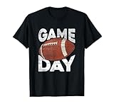 Retro American Football Spieler Vintage American Football Spieltag Sportliebhaber T-Shirt für Herren Schwarz S Klassisch geschnitten V
