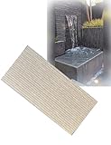 Leichtes PU-Kunststein-Furnier-Wandpaneel – Wasserfall-Felsen-Design für drinnen und draußen, dekorative Verkleidungen, Heimhintergrund, W