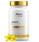 Inner Balance - Johanniskraut Komplex mit Passionsblume, Baldrian, Hopfen & Lavendel Extrakt - Kapseln hochdosiert Anti Stress, Stimmungsaufheller & Beruhigungsmittel - 120 Kapseln für 2 M