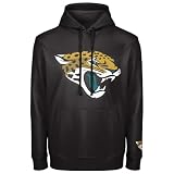 FOCO NFL Herren Official Sideline Primary Logo Performance Pullover Hoodie Sweatshirt, Jacksonville Jaguars - Schwarz, Larg