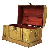 Alipis Kasten Mini-schatztruhe Vintage-schmuck Piratenschatztruhe Leere Schatzkisten Nistkästen Dekorativ Bamb