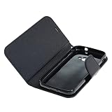 Mobilfunk Krause - Book Case Fancy Etui Handytasche Tasche Hülle für Samsung Galaxy Xcover 4 (Schwarz)