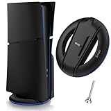 Auarte Vertikale Ständer für PS5 Slim Zubehör mit Anti-Rutsch Silikonmatte, Upgraded Standfuß für Playstation 5 Slim Disc & Digital, Vertikale Halterung für PS5 Slim -Nicht für PS5 Konsole (Schwarz)