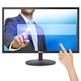 Upinva 22 Zoll Berührung Bildschirm Anzeige CCTV Monitor mit HDMI BNC VGA AV USB Multifunktionseingang Sicherheitsüberwachung 1920x1080 Full HD Eingebauter Lautsprecher Touchscreen LCD M