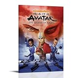 LRXDECOR Avatar The Last Airbender-Poster, Pop-Anime-Wandkunst, Leinwanddrucke für Schlafzimmer, Zuhause, ästhetische Dekoration, 20 x 30 cm, Rahmenstil-1