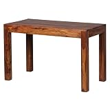 FineBuy Esstisch Massivholz Sheesham Esszimmer-Tisch Holztisch Design Küchentisch Landhaus-Stil braun Größe wählb