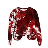 GFPGNDFHG Halloween Kostüm Hoodie I'm Fine Blood Drucken Kapuzenpullover Weißer Hoodie Damen Sweatshirts I'm Fine Pullover Sweatshirts Poncho Kinder Damen Ob