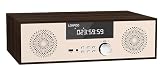 LONPOO Stereoanlage Kompaktanlage mit CD, 40W Hi-Fi Anlage Stereoanlage mit CD, Bluetooth, USB-Wiedergabe, FM-Radio, Aux-Eingang, Kopfhö