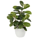 28cm Kunstpflanzen im Topf für Heimdekoration Künstliche Zimmerpflanze Camellia, Blumenarrangements Heim- und Büro Dekoration Desktop Bonsai, Kunstpflanzen mit Töpfen Tischdeko Haus Balkon Büro Dek