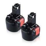 DASNITE 2Stück 4,8Ah Ersatzakku für Bosch Akku 9,6V BAT048 PSR 960 BAT100 BAT119 BPT1041 2607335272 2607335461 GSR 9.6VE-2 GSR 9.6-2 23609 32609-RT 4800mAh NI-MH Ersatzakku für Bosch 9,6V Akk