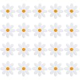 MenYiYDS Packung mit 30 Gänseblümchen-Blumen-Patches, Kleidung, Bügelflicken, Blumenapplikationen, dekorative DIY-Stickerei-Dekorationen, T-Shirts, Rucksäcke, Hoodies, Schuhe, Taschen, ca. 1,38'