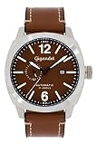 Gigandet Red Baron Herren-Armbanduhr Automatik Analog mit Lederarmband G16-002