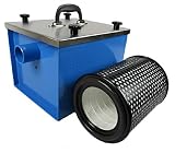 HEPA-Filterbox inklusive HEPA H13 Schwebstofffilter-Patrone | 50mm Schlauchanschluss beidseitig | Made in Germany (mit HEPA H13 Filterpatrone)