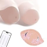 NAIXBTY Nippel Brust Vibration Massagegerät mit 10 Vibrationsmodi & 3 Sexuelle Elektrostimulation Modus Elektro Shock Bruststimulatoren SM Heizung Brustvergrößerung Vibrator Sex Spielzeug für F