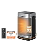 Dreo Heizlüfter Energiesparend Klein, 1500W Heizung Elektrisch mit Thermostat, 70° Oszillierend Elektroheizung, PTC Keramik Heizlüfter Leise, ECO-Modus, 12-Std-Timer, Überhitzungs- & Kipp