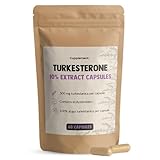 Cupplement - Turkesterone 60 Kapseln- 10% Extrakt Ajuga Turkestanica - 500 MG Kapsel - Testosteron & Testosteron Booster - Alternative Tongkat Ali & Fadogia Agrestis - Turksterone - 2 Kapseln pro Tag