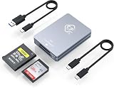 CFexpress Type-A Kartenleser & SD Kartenleser 2 in 1, USB 3.1 (Gen 2) 10Gbps CF Express Typ A Leser Adapter Card Reader mit UAB-A & USB-C-Kabel kompatibel mit Windows/Mac/Linux/