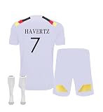 Neu Deutschland Trikot em 2024 für Erwachsene und Kinder, Heim Auswärtstrikot Fußball Trikot Fans T Shirts Trainingsanzug Shorts Socken Set für Jungen und Herren (Heimtrikot 7, L)