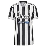 adidas Herren Juventus Turin, sæson 2021/22, spiludstyr hjem Home, Weiß / Schwarz, M EU