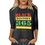 Shirt Damen 3/4 Arm Elegant - T-Shirt Basic Casual Oberteile Bluse Mit Bateau-Ausschnitt Und 3/4-Ärmeln Mode Leger Slim Fit Tops Freizeit Tunika Vintag