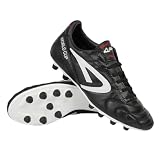 APTA Ling Tip - Bocce Ballschuhe aus Kalbsleder - rutschfeste Sohle - Weiß - Mix-Laufsohle mit Aluminiumstollen, perfekt für nasses Terrain - 42,5
