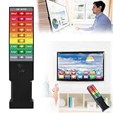 K3 EMF Meter Magnetfelddetektor, Handheld EMF Messgerät, 8 LED Gauß-Messgerät Detektor für Elektromagnetische Strahlung, Für Testing Outdoor, Office Portable Magnetfeld Strahlung(Schwarz)