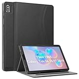 Fintie Hülle für Samsung Galaxy Tab S6 10.5 2019 (Kompatibel mit S Pen kabelloser Ladefunktion) - Multi-Winkel Betrachtung Schutzhülle mit Dokumentschlitze und Auto Schlaf/Wach Funktion, Schw