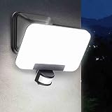 OREiN Led Strahler mit Bewegungsmelder Außen 2800LM, 2700/4000/6500K Warm-/Neutral-/Kaltweiß Superhell 24W Außenstrahler mit 3 Leuchtmodi, IP65 Wasserdicht Fluter Flutlicht für Garage, Hof, Haustü