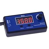DollaTek Digital Servo Tester, Drehzahlregler für RC Hubschrauber Flugzeug Auto Motor Gasanzeig
