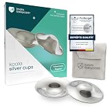 Koala Babycare Silberhütchen - 2 Stück - Stillhütchen Standardgröße Silber für maximale Resistenz - Brustwarzenschutz für empfindliche und schmerzende Brustw