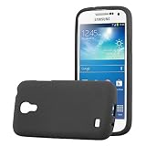 Cadorabo Hülle kompatibel mit Samsung Galaxy S4 MINI Schutzhülle TPU Silikon Case Frost Design Slim Kratzfest Weiche Gummi mit Rundumschutz Case Hülle für Galaxy S4 MINI in Schw