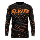 MTB Trikot,Herren Langarm MountainbikeShirt,Fahhradtrikot MTB Rennrad Trikot,Motocross-Jersey Langarm | Shirt Downhill Fahrrad Jersey Schnelltrocknend (P8,L)