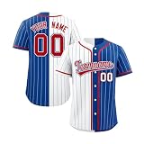 Generisch Personalisiert Baseballtrikot Atmungsaktiv Baseball Jersey Individuelles Sporthemden Schnelltrocknend T-Shirt Herren Damen Kinder Baseball Trikot Kurzarm Sportuniform Angebote Black Friday
