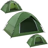 Clostnature 2 Personen Zelt für Camping - Wasserdichtes Outdoor 2 Mann Zelt Leichtes Kuppelzelt für 2 Personen, Kompakt Zelt mit Kleinem Packmaß für Familie, Strand, F