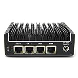 Protectli Vault FW4B - 4 Port, Firewall Micro Appliance/Mini PC - Intel Quad Core, AES-NI, 8GB RAM, 120GB mSATA SSD - Compatible with pfSense/OPN