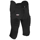 Schutt Sports Jugend All-in-One Poly Knit Fußball Hose, schwarz, X-Larg