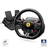 Thrustmaster T98 Ferrari 296 GTB Edition – Rennlenkrad mit linearem Widerstand & automatischer Zentrierung (Bungee Cord) – Offizielle Ferrari-Lizenz, Inkl. 2-Pedal-Set – Für PS5, PS4 & PC