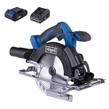 Scheppach Akku-Handkreissäge C-HCS165-X 20V Kreissäge | SägeblattØ 165mm | Schnitthöhe 90°/45° - 53/39mm | Schwenkbereich 45° | 20V-IXES-Serie | mit LED-Leuchte & Laser | mit 2Ah Akku & Ladeg