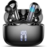 Bluetooth Kopfhörer, Kopfhörer Kabellos Bluetooth 5.3 In Ear Kopfhörer mit 4 ENC Noise Cancelling Mic, Kabellose Kopfhörer Tiefer Bass Wireless Earbuds 40Std, IP7 Wasserdicht Ohrhörer LED Anzeig
