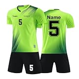 Generic Benutzerdefiniert Trikot Fußballtrikot Jeder Name Nummer Team Logo Rotes Tshirt Grünes Trikot Fussball Socken Trikot Kinder Manner Tshirt Trikot Original Trainingsanzug Handb