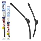 alca® Scheibenwischer-Set passend für PEUGEOT 206 CC 2D (September 2000 - März 2007) U-FLAT Flachbalkenwischer Frontscheibenw