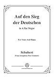 Schubert-Auf den Sieg der Deutschen,in A flat Major,for Voice,2 Violins&Cello (French Edition)