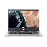 Asus Chromebook 14 CX1400CNA-BV0085 Laptop Touchscreen 14 Zoll HD (Celeron N3350, RAM 4 GB LPDDR4, 64 GB eMMC, ChromeOS) Tastatur AZERTY Franzö