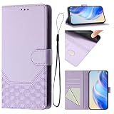 Kompatibel mit Samsung Galaxy Xcover 4S Hülle,Kompatibel mit Samsung Galaxy Xcover 4 SM-G398 Kartenhalter Flip Stand PU Leder Handytasche Purp