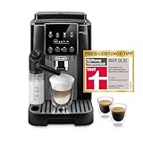 De'Longhi Magnifica Start - Perfetto Kaffeevollautomat mit LatteCrema-Milchaufschäumer, 4 One-Touch-Getränke, Cappuccino Kaffeemaschine, Soft-Touch-Bedienfeld, Schwarz-Grau (ECAM222.60.BG)