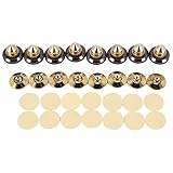 Sessleger 8 Set Golden Plated Lautsprecher Spitzen, Lautsprecher StäNder CD Audio Subwoofer Amplifier Plattenspieler Isolations FüßE
